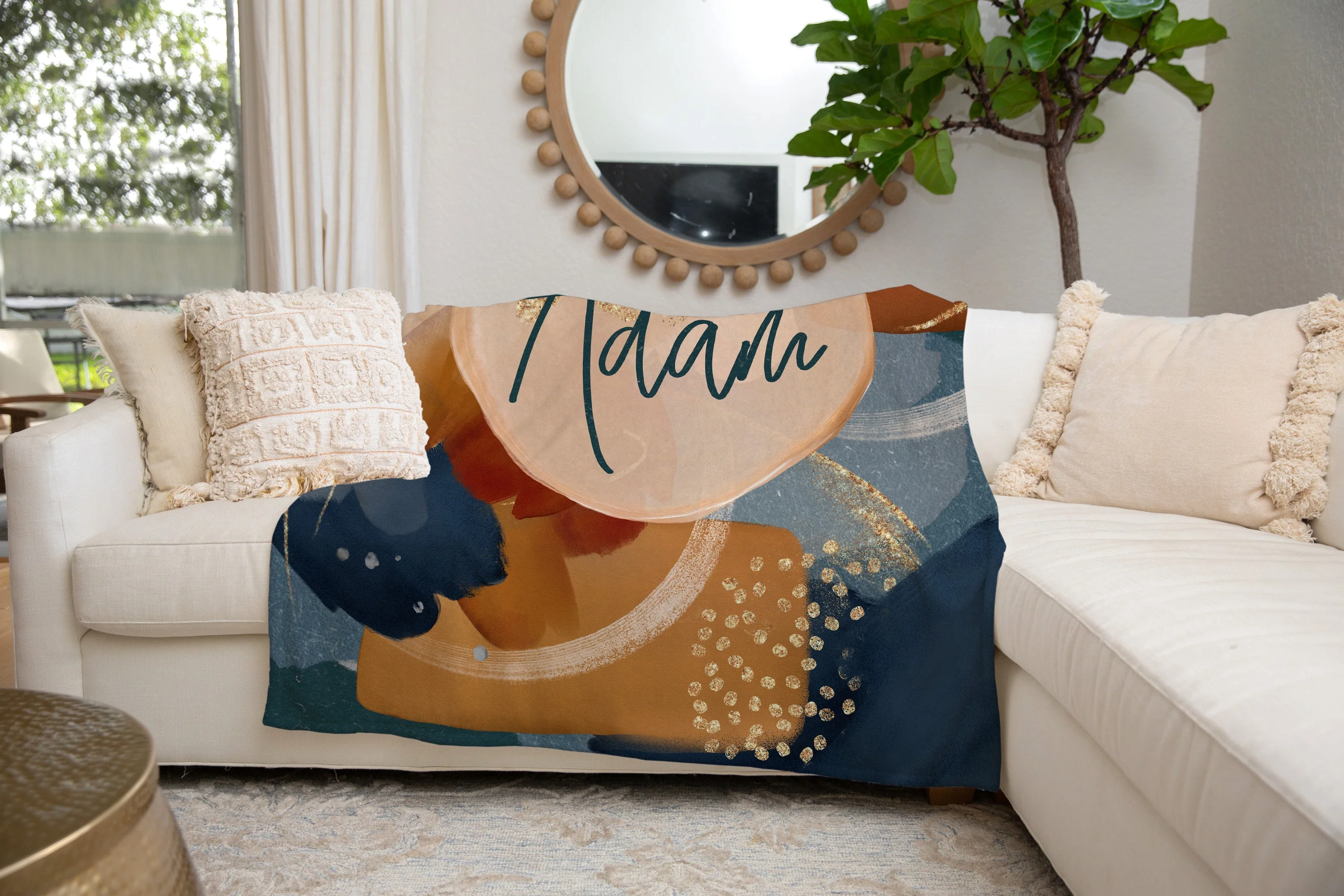 Abstract Pattern Personalized Diaper Bag - Image 8