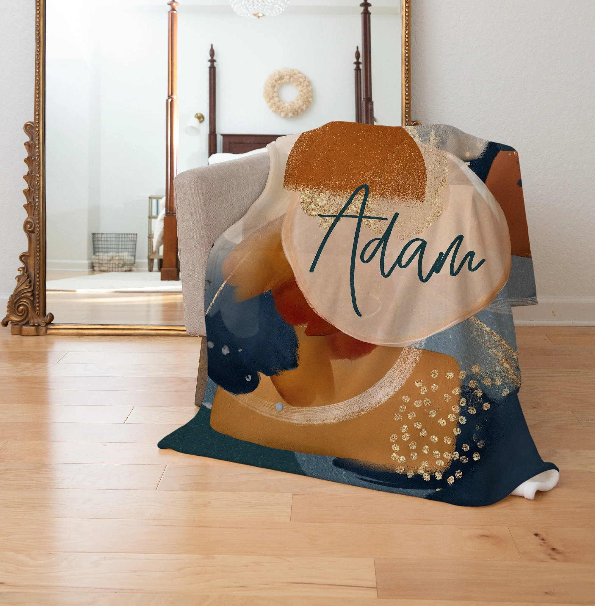 Abstract Personalized Blanket For Boy - Image 4