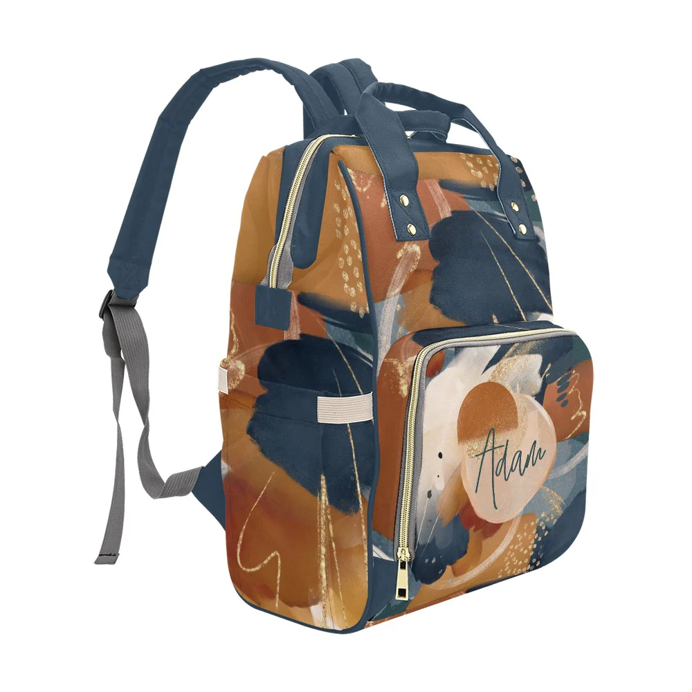 Abstract Personalized Diaper Bag - Image 4