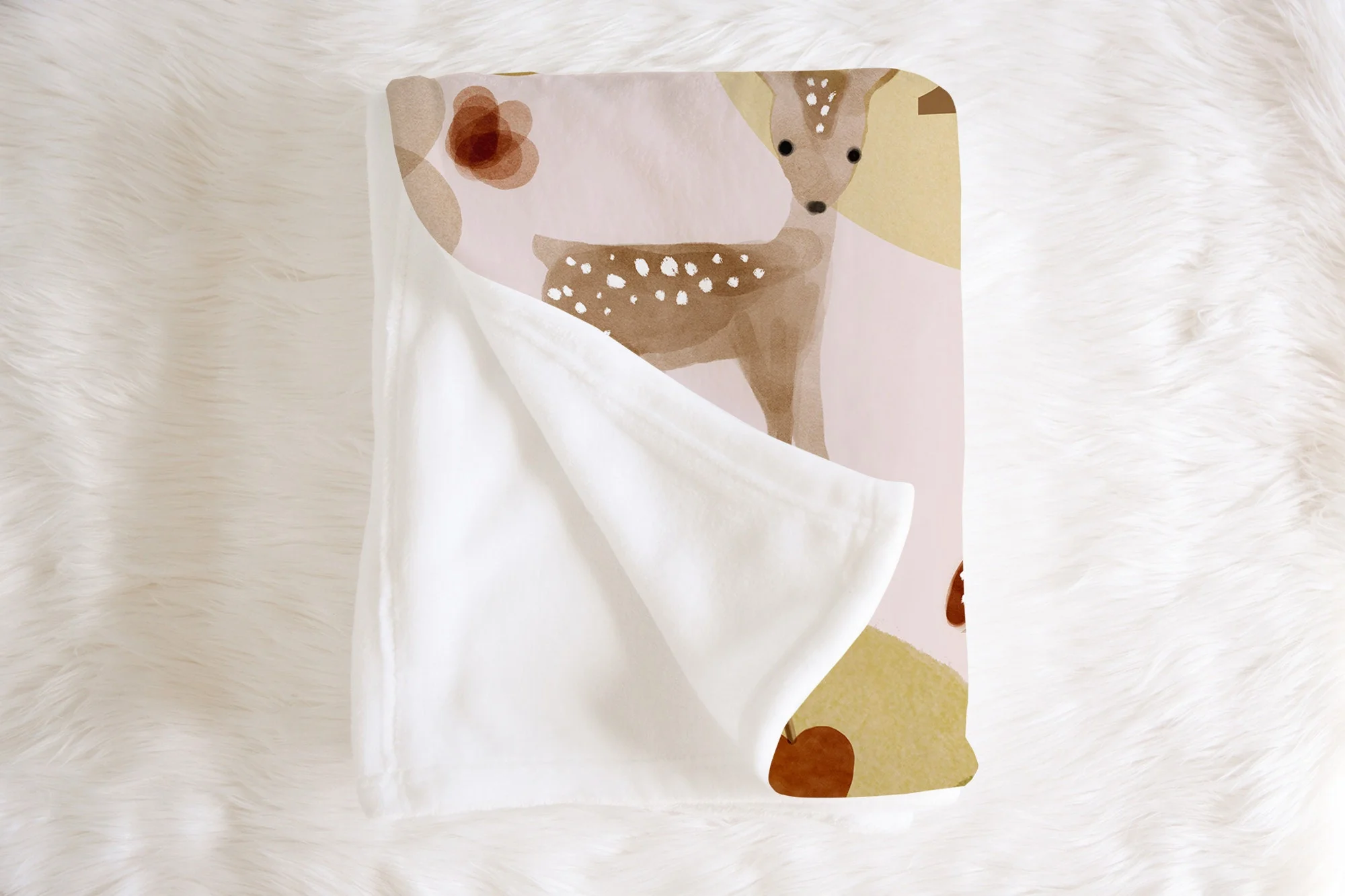 Brown Woodland Personalized Blanket For Boy - Image 4