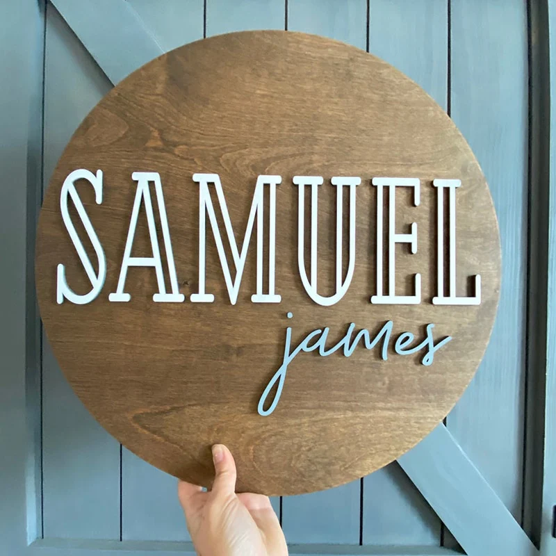 Custom Personalized Wooden Name Sign - Image 3