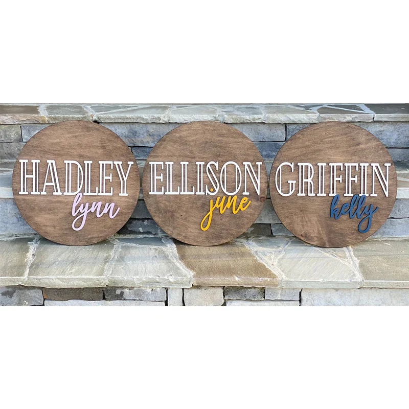 Custom Personalized Wooden Name Sign - Image 5