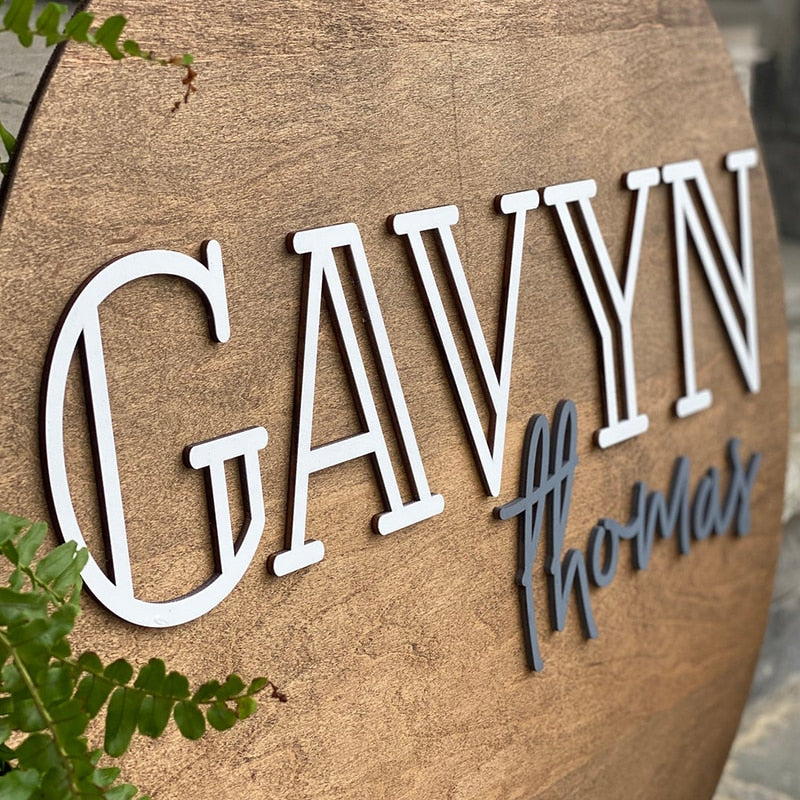 Custom Personalized Wooden Name Sign - Image 6