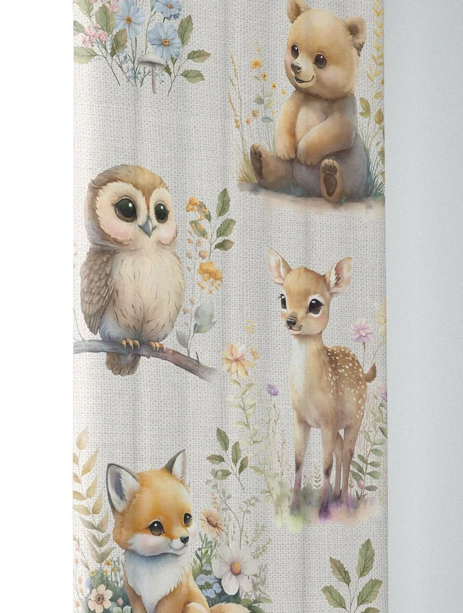 Cute Baby Animals Blackout Curtains - Image 4