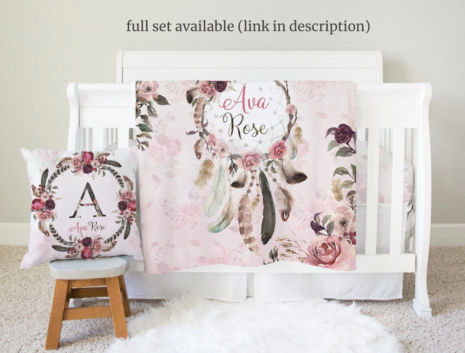 Dreamcatcher Personalized Blanket for Girl - Image 3