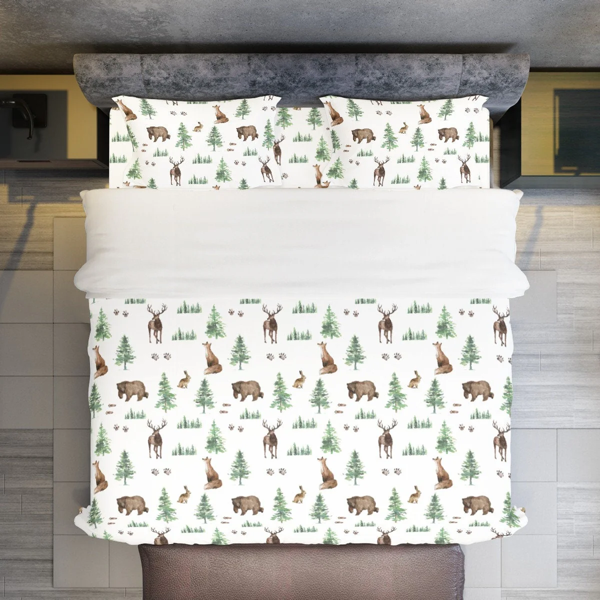 Forest Animals Personalized Duvet Cover Set for Boy - Image 2