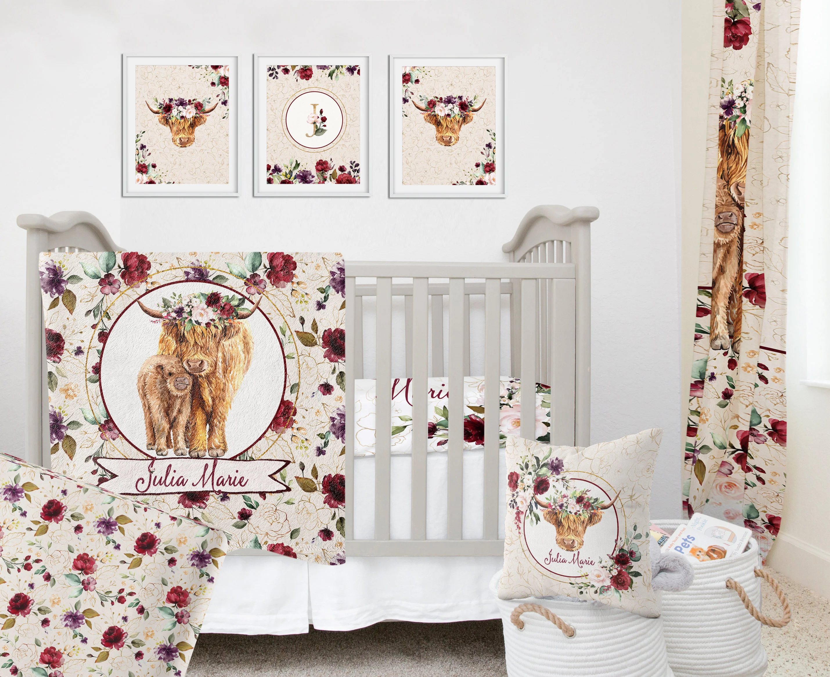 Highland Cow Blackout Curtains - Image 3