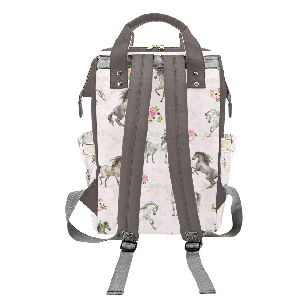 Horses Personalized Diaper Bag - Image 4
