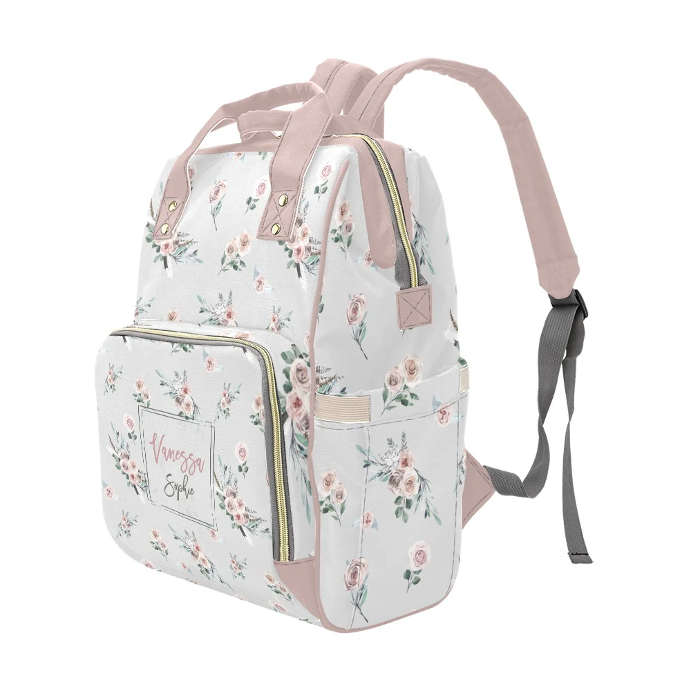 Modern Boho Personalized Diaper Bag - Image 4