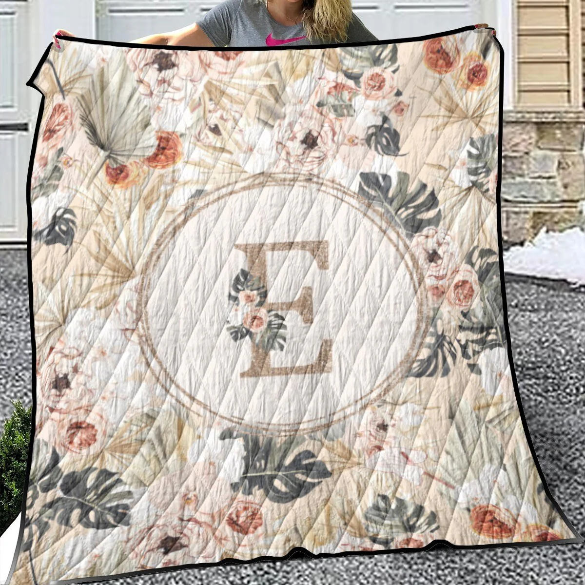 Modern Tropics Personalized Quilted Bedspread Set - Image 3