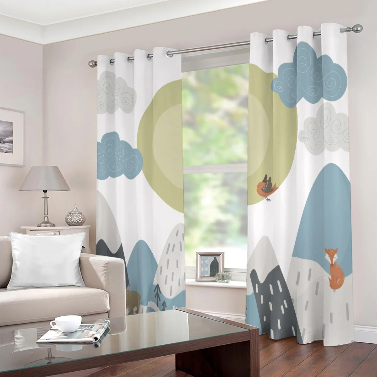 Mountains Scene Blackout Curtains - Image 4