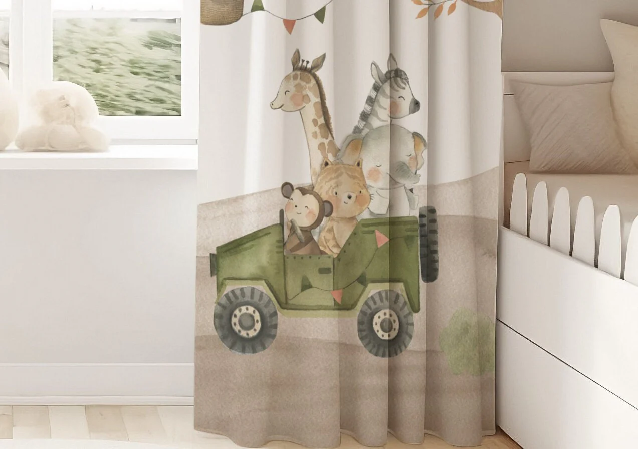 Safari Scene Blackout Curtains - Image 4