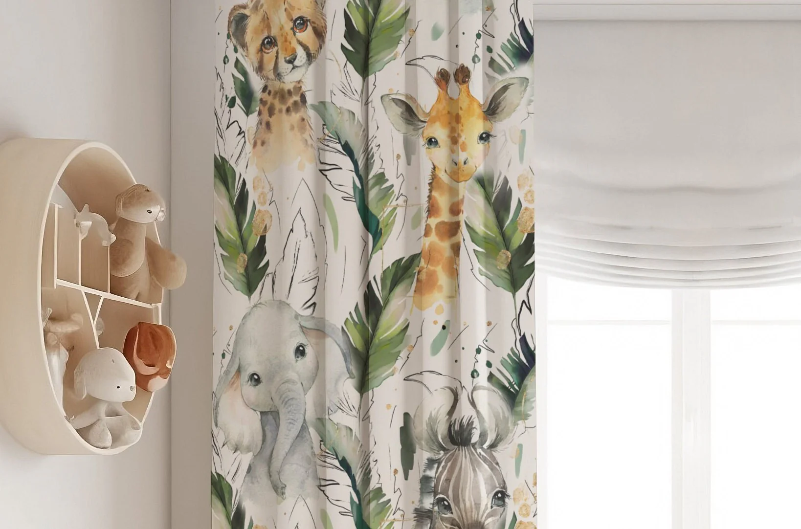 Tropical with Animals Blackout Curtains - Image 5