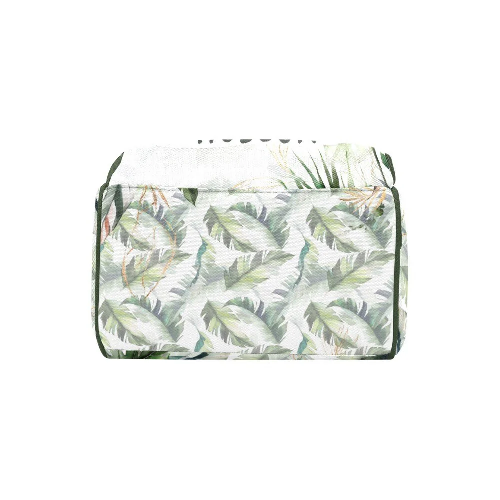 Tropical with Safari Animals Personalized Diaper Bag - Image 5