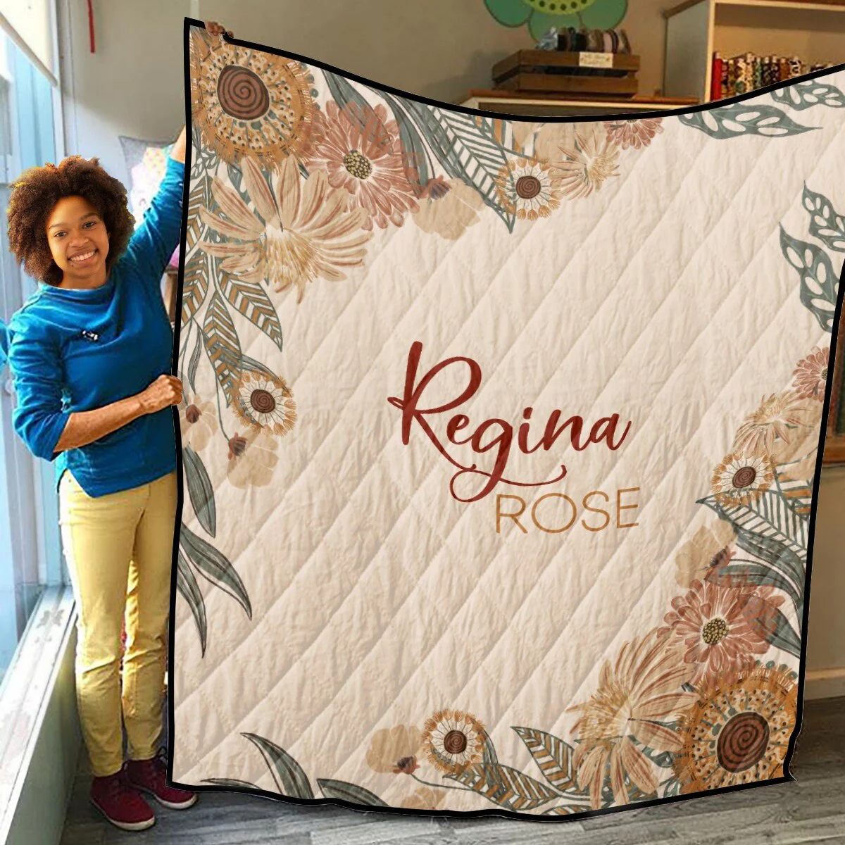Vintage Charm Personalized Quilted Bedspread Set - Image 4
