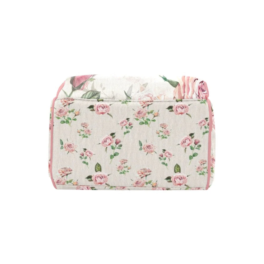 Vintage Roses Personalized Diaper Bag - Image 3